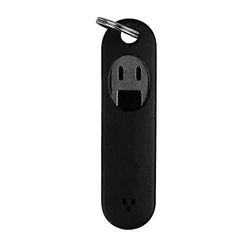 2Pcs Sim Card Removal Tool Phone Chip Remover Unlock Chip Sim Card Tray Eject Pin Tool Needle Opener Ejector with Detachable Keychain Charm for Smart Phone (Black, 4.6x1.2cm) - size: Black