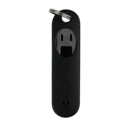 2Pcs Sim Card Removal Tool Phone Chip Remover Unlock Chip Sim Card Tray Eject Pin Tool Needle Opener Ejector with Detachable Keychain Charm for Smart Phone (Black, 4.6x1.2cm) - size: Black