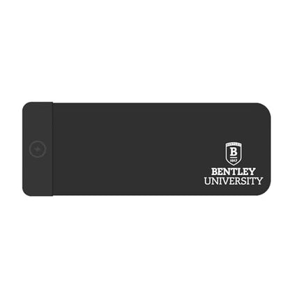 OTM Essentials Bentley University Classic Wireless Charging Cloth Desk Mat, Durable Office Supplies, Non-Slip Base, Quick Charging Wireless Desk Pad, Black - size: Classic- Charging, style: Bentley University