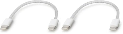 Smays Braided USB C to USB C Cable 6 Inch Short, 60W PD Fast Charger Charging Cord (Pack of 2) - size: 6 inches (Pack of 2)