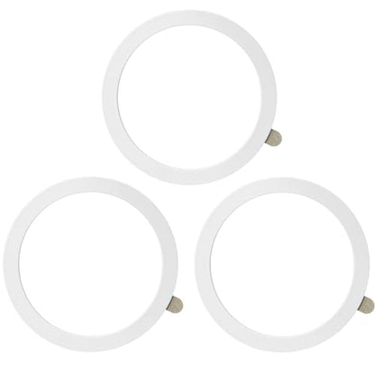 TENOC Universal Metal Ring Sticker, 3Pcs, White | Compatible with iPhone/Samsung/Android Cellphones, Magnetic Phone Charger/Mount/Holder Conversion - color: White