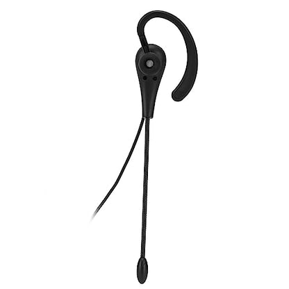 Brrnoo Single Ear Headset with Mic, One Ear Headset with Mic Headset with Microphone Headset with Microphone Monaural Corded USB Headsets for PC, OnEar Computer Laptop Headphones with - size: 3.5mm