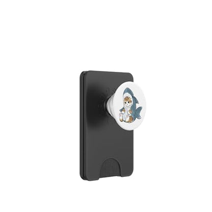 My cat is a Shark PopSockets PopWallet for MagSafe - style: Magnetic PopWallet
