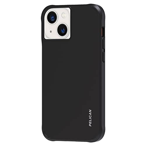 Pelican Ranger Series - iPhone 13 Case [Wireless Charging Compatible] Protective Phone Case with Anti-Scratch Tech [15ft MIL-Grade Drop Protection] Slim Rugged Cover for iPhone 13 - Black - color: Ranger Black