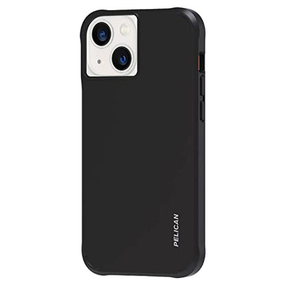 Pelican Ranger Series - iPhone 13 Case [Wireless Charging Compatible] Protective Phone Case with Anti-Scratch Tech [15ft MIL-Grade Drop Protection] Slim Rugged Cover for iPhone 13 - Black - color: Ranger Black