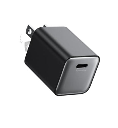 wegear 30W GaN USB C Wall Charger, Compact Charger Block with PD3.0 - color: Black, size: 1 Pack