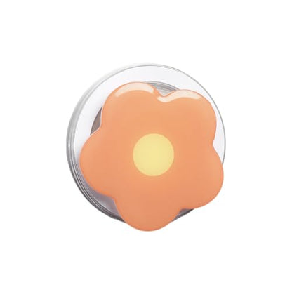 Cute Flower Series Collapsible Design Phone Grip (Magnetic, Orange) - color: Orange, style: Magnetic