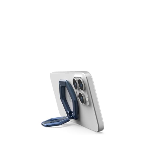 URBAN ARMOR GEAR UAG Magnetic Ring Stand Compatible with MagSafe Magnet, Removable Metal Finger Ring Grip 360 Rotation Adjustable Kickstand for iPhone 17, Galaxy S26, Mallard/Bright Blue