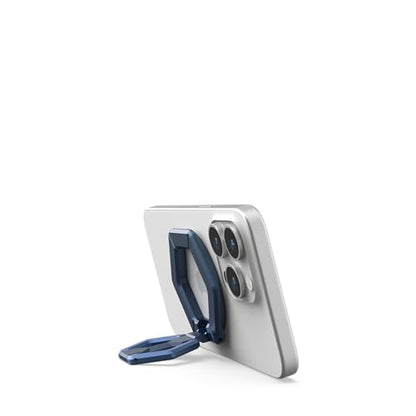 URBAN ARMOR GEAR UAG Magnetic Ring Stand Compatible with MagSafe Magnet, Removable Metal Finger Ring Grip 360 Rotation Adjustable Kickstand for iPhone 17, Galaxy S26, Mallard/Bright Blue