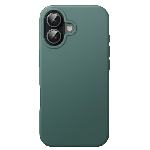JETech Silicone Case for iPhone 17, Midnight Green | Silky Soft Touch, Shockproof Protection, Scratch Resistant, Microfiber Lining - color: Midnight Green, size: iPhone 17