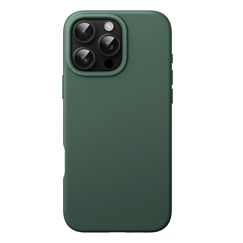 JETech Silicone Case for iPhone 16 Pro Max, Midnight Green | Silky Soft Touch, Shockproof Protection, Scratch Resistant, Microfiber Lining - color: Midnight Green, size: iPhone 16 Pro Max
