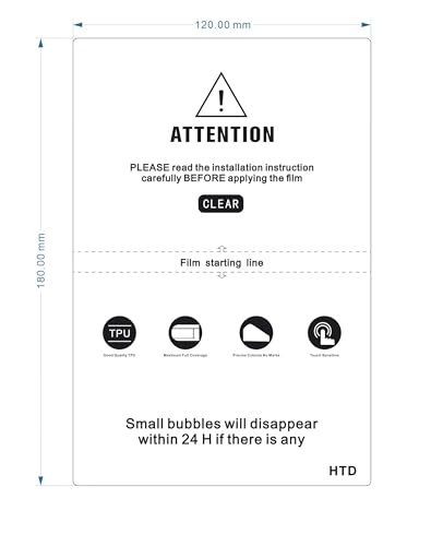 8-inch HD Matte Privacy Flexible Hydrogel Film Straight Curved Screen Protector Cut Machine Mobile Phone Protective Film (HD) - color: HD