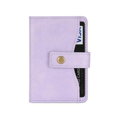 Ultra-Thin Magnetic Wallet and Card Holder (Purple) | Compatible with All Magnetic Protective Case,Premium PU leather, stand function, 6 card slots; Fits iPhone17/16/15/14series - color: Purple