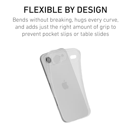 PEEL Flex Case for iPhone 17 Air (Clear Soft) - color: Clear, size: Flex Grip