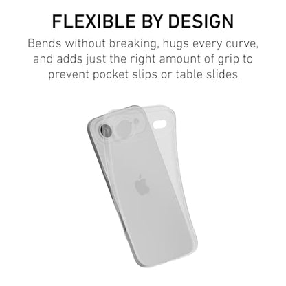 PEEL Flex Case for iPhone 17 Air (Clear Soft) - color: Clear, size: Flex Grip