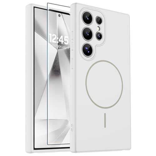 zapica Magnetic for Samsung Galaxy S24 Ultra Case, White - color: White, size: Samsung Galaxy S24 Ultra 6.8''