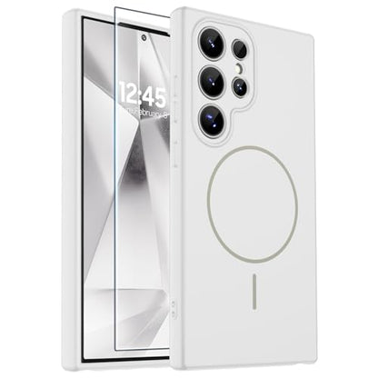 zapica Magnetic for Samsung Galaxy S24 Ultra Case, White - color: White, size: Samsung Galaxy S24 Ultra 6.8''