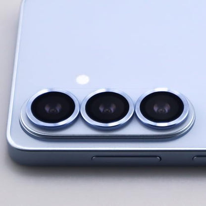 for Samsung Galaxy S26 / S26 Plus Camera Lens Protector Metal Ring Tempered Glass Lens Cover Accessories (Sky Blue) - color: Sky Blue