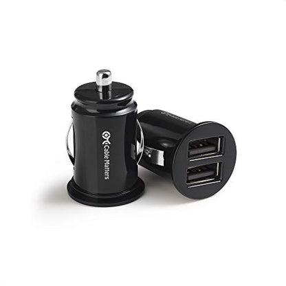 Cable Matters 2-Pack 4.8A 24W Flush Mount Dual USB Car Charger