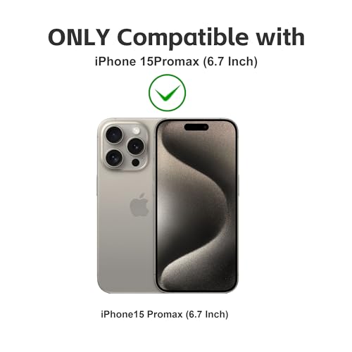 Matte Privacy Screen Protector for iPhone 15ProMax Screen Protector Anti-Glare, Anti-Spy Tempered Glass Film, Smooth and Responsive Touch Anti-Scratch Glass