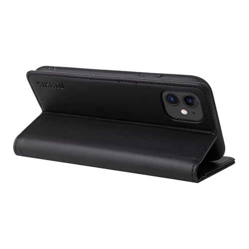 Caseurban Compatible with iPhone 11 Wallet Case PU Leather Flip Folio Case with Card Holder Magnetic Closure Shockproof Protective Phone Cover Black - color: Black, size: iPhone 11