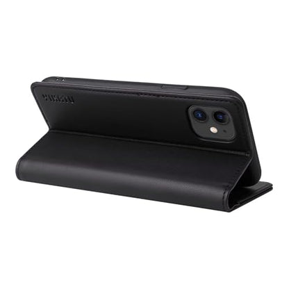 Caseurban Compatible with iPhone 11 Wallet Case PU Leather Flip Folio Case with Card Holder Magnetic Closure Shockproof Protective Phone Cover Black - color: Black, size: iPhone 11