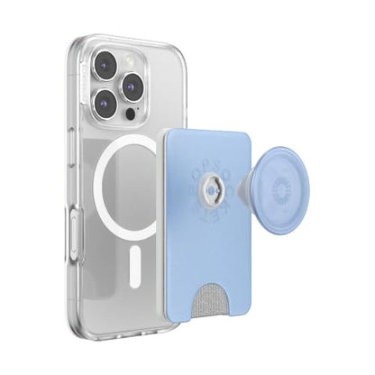 PopSockets Phone Wallet for MagSafe with Grip- Metallic Frost - color: Metallic Frost, style: MagSafe