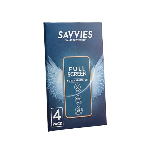 Savvies 4X Full-Screen Protection Film for Icom ID-52E Full Cover Screen Protector 3D Curved [Edge to Edge, Scratch Proof, Ultra Clear]