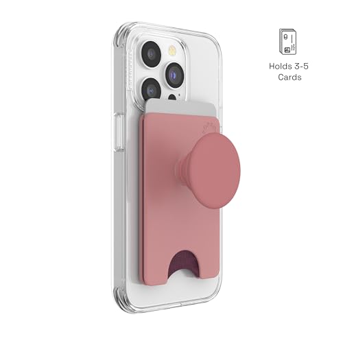 PopSockets Adhesive Phone Wallet with Grip- Clay - color: Clay, style: Adhesive