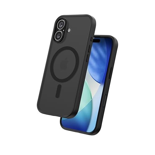 FLOLAB Surtect Tri-Fusion Magnetic for iPhone 17 Case Protective Slim Design Magsafe Compatible Military Grade - Full Black Matte Translucent - color: Full Black Matte Translucent, size: iPhone 17