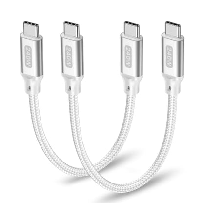 6 Inch Short USB C to USB C Cable 240W, 0.5ft C to C Fast Charging Cable - size: 0.5ft