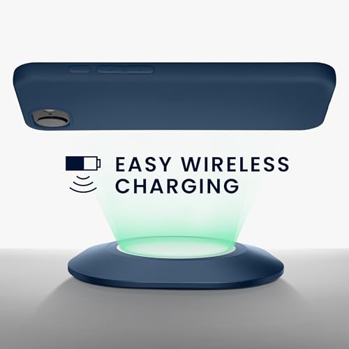 kwmobile Case Compatible with Apple iPhone 17e / iPhone 16e Case - Soft Slim Protective TPU Silicone Cover - Navy Blue - color: navy blue