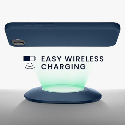 kwmobile Case Compatible with Apple iPhone 17e / iPhone 16e Case - Soft Slim Protective TPU Silicone Cover - Navy Blue - color: navy blue