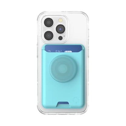 PopSockets Phone Wallet for MagSafe with Grip- Butterfly Pea Blue - color: Butterfly Pea Blue, style: MagSafe