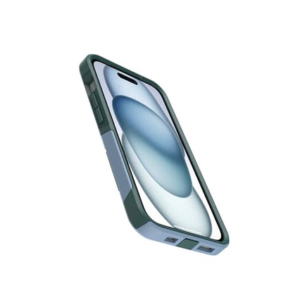OtterBox iPhone 17e, iPhone 16e, iPhone 15, iPhone 14, & iPhone 13 Commuter Series Case - Twilight Bug (Blue & Green) - Slim & Tough - Pocket-Friendly - with Port Protection - color: Blue & Green