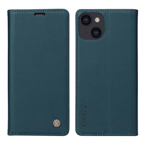 Caseurban Compatible with iPhone 13 Wallet Case PU Leather Flip Folio Case with Card Holder Magnetic Closure Shockproof Protective Phone Cover Blue - color: Blue, size: iPhone 13