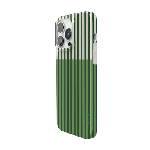 Casely iPhone 14 Pro Case | Clubhouse | Fairway Stripes | Compatible with MagSafe | Classic Ultra Thin Design - color: Clubhouse | Fairway Stripes, size: Iphone 14 Pro