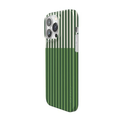Casely iPhone 14 Pro Case | Clubhouse | Fairway Stripes | Compatible with MagSafe | Classic Ultra Thin Design - color: Clubhouse | Fairway Stripes, size: Iphone 14 Pro