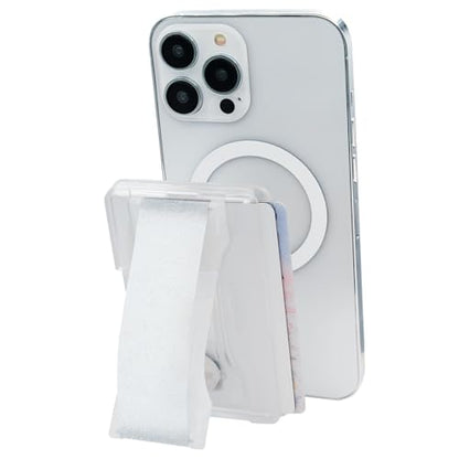 LOVEHANDLE Wallet for MagSafe + Kickstand - Crystal Clear Glitter - color: Crystal