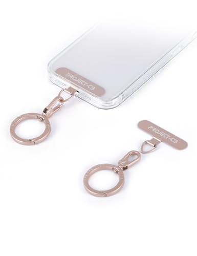 Phone Metal Tether Tab, Lanyard Patch, Phone Stand Key Ring, Ring Holder, Strap Tab - color: Pink, size: Spring