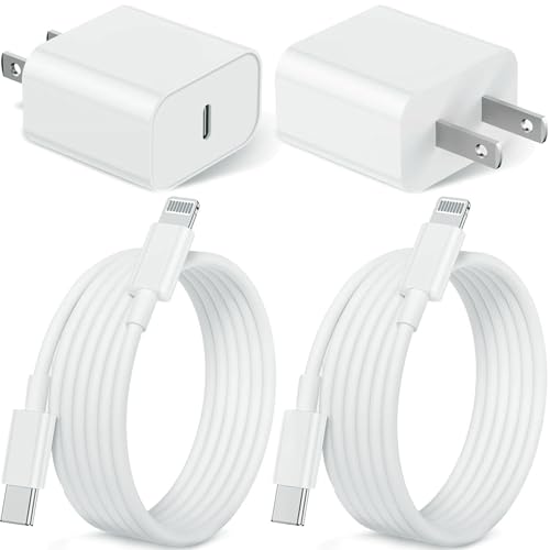 Susnwere 2Pack iPhone Charger Fast Charging,20W Fast PD USB C Wall Charger Adapter with 10Ft USB C to Lightning Cable Compatible for iPhone 14/14 Plus/14 Pro/14 Pro Max/13/ White - color: Grey, size: 10FT