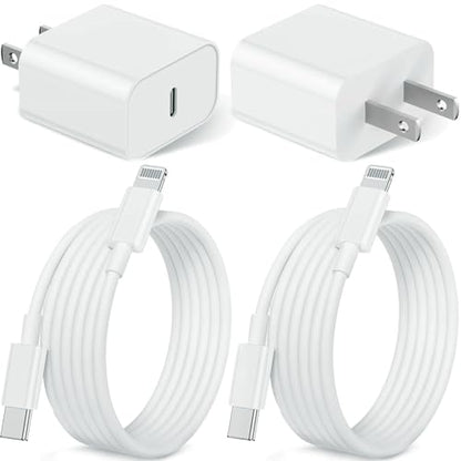 Susnwere 2Pack iPhone Charger Fast Charging,20W Fast PD USB C Wall Charger Adapter with 10Ft USB C to Lightning Cable Compatible for iPhone 14/14 Plus/14 Pro/14 Pro Max/13/ White - color: Grey, size: 10FT