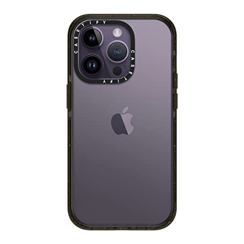 CASETiFY for iPhone 14 Pro Case - Impact Clear Black | Slim Fit | 8.2 ft. 4x Military Grade Drop Protection | Black - color: Clear Black, size: Iphone 14 Pro (6.1")