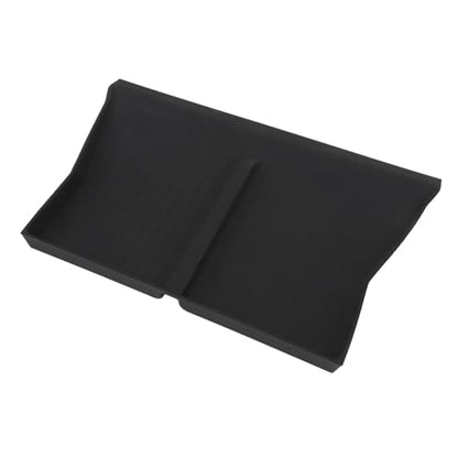 Center Console Wireless Charging Mat, Easy to Clean Anti Slip Phone Charging Silicone Pad, Interior Accessories for Car Phone Stand, Dash Mat with Holder (Black W240004607)