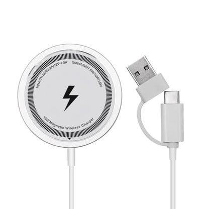 15W Magnetic Wireless Charger, Fast Wireless Charging Pad Compatible with Magnetic Cases, Universal for Smartphones - color: White, size: 3Pack