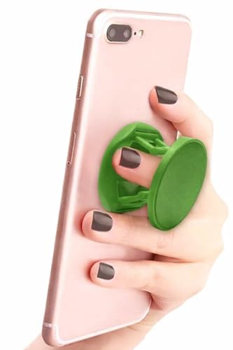 Phone Grip and Stand, Universal Expandable Phone Holder for Smartphones (Green) - color: Green