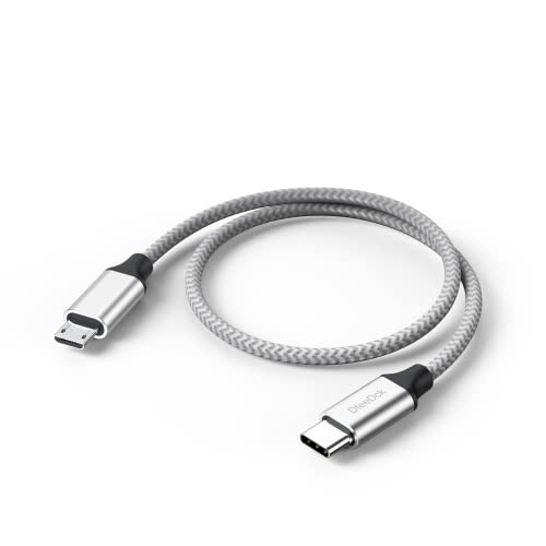 USB C to Micro USB Cable 1ft, 16W Charging 480Mbps Data Transfer - size: 1 Feet