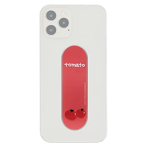 MOMO STICK Flatstick, Cell Phone Finger Grip Strap Holder for Hand, Cell Phone Stand, New Slim Finger Loop Selfie Grip Compatible with Most Smartphones -Tomato - color: Tomato