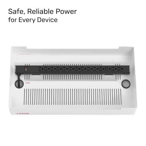 Line Leader 12-Device Desktop Charging Station for Laptops & Electronics