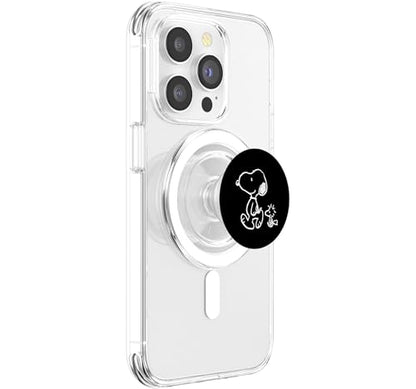 Snoopy and Woodstock Friendship Walk PopSockets PopGrip for MagSafe - style: Magnetic PopGrip